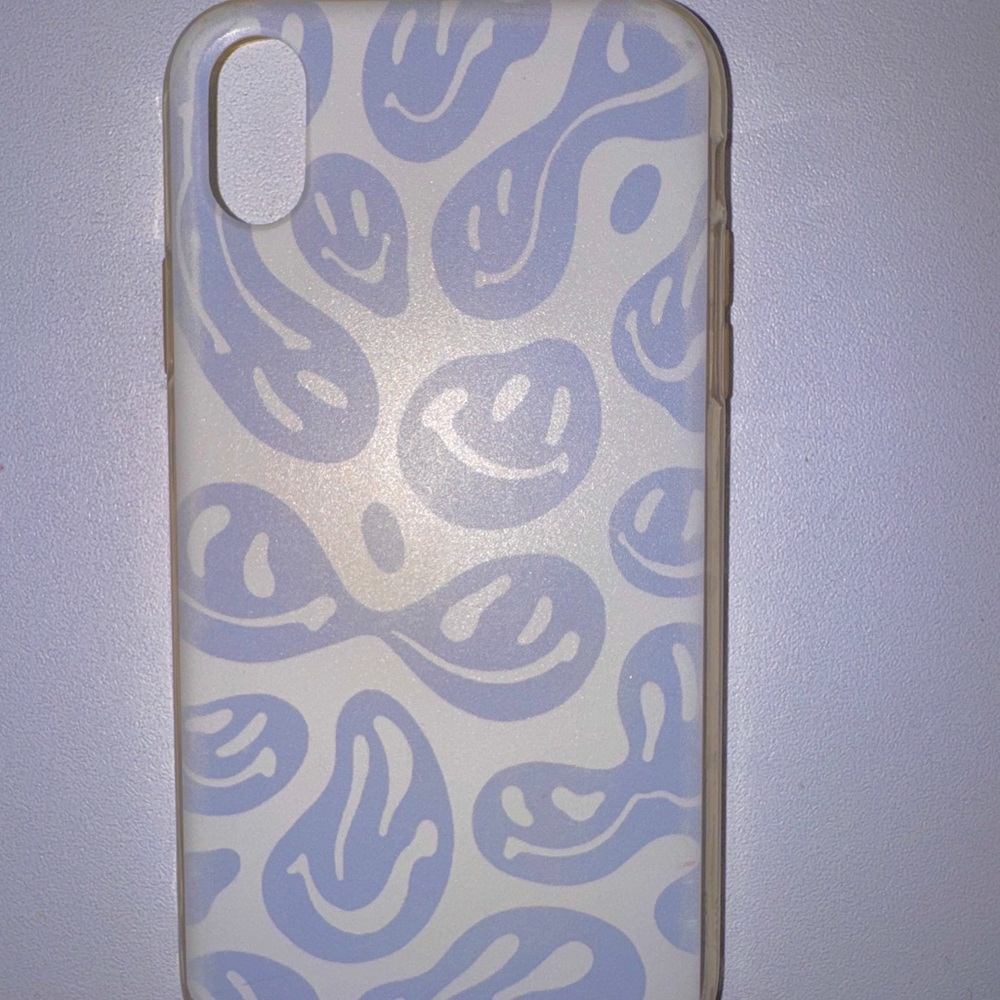 Stylish White and Light Blue Phone Case